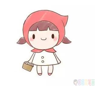 小红帽简笔画带颜色,小红帽简笔画卡通画