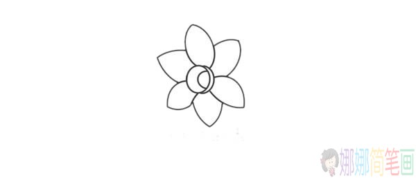 水仙草简笔画图片,水仙草简笔画步骤图