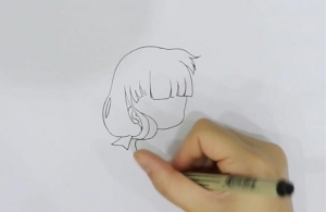 Q版桔梗简笔画教程