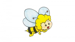 蜜蜂简笔画彩色，蜜蜂简笔画教程