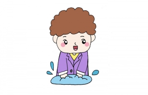 关于疫情防护的简笔画，疫情勤洗手简笔画