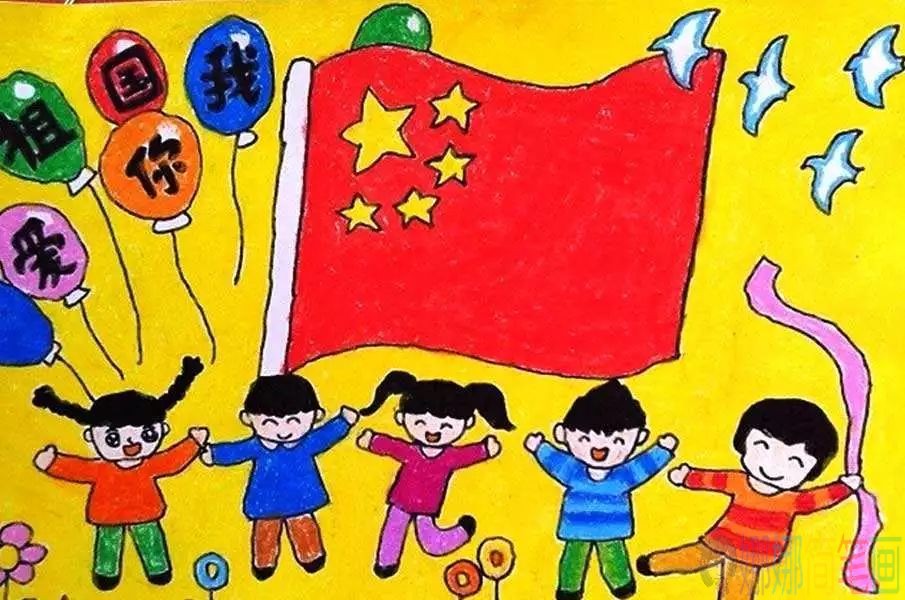 儿童画“我爱祖国”，我爱祖国儿童画优秀作品大全