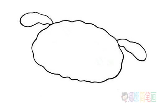 蜡笔小新小白简笔画画法图片步骤