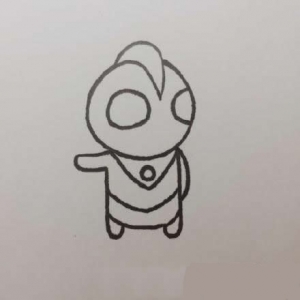 奥特曼简笔画步骤，奥特曼简笔画画法
