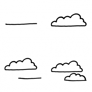 简笔画云彩的画法图解教程