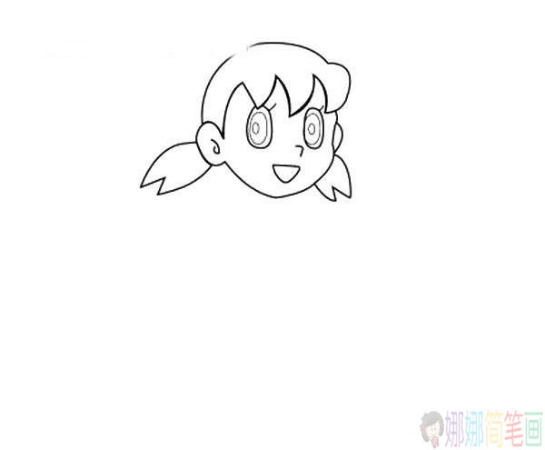 静香简笔画图片大全，静香简笔画步骤