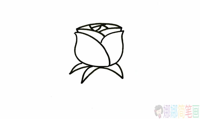 玫瑰花简笔画步骤图片,玫瑰花简笔画简单漂亮