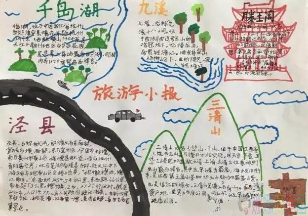 关于旅游手抄报的内容,旅游手抄报简单又漂亮