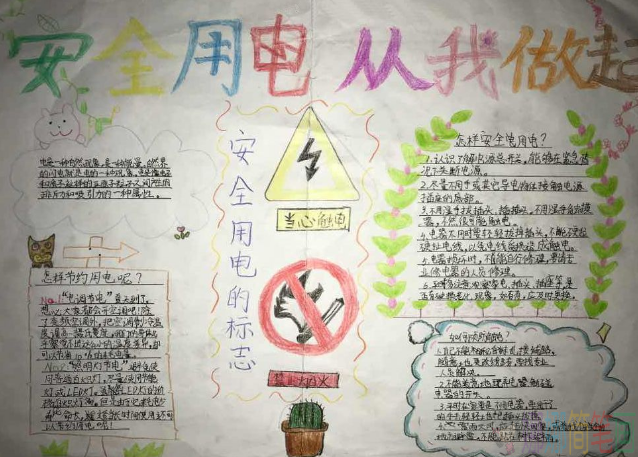 关于安全用电手抄报