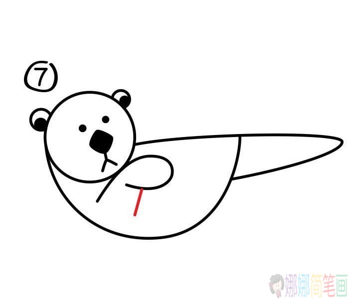 水獭简笔画怎么画,可爱好看的水獭简笔画画法步骤图