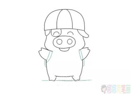 简笔画，可爱麦兜简笔画画法图片步骤