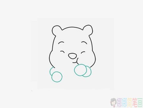 小熊维尼简笔画步骤图,小熊维尼简笔画图片大全
