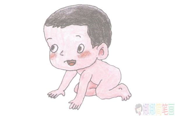 婴儿简笔画大全可爱,婴儿简笔画步骤图