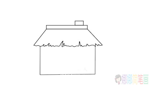 简单房屋简笔画图片,卡通房子简笔画步骤图