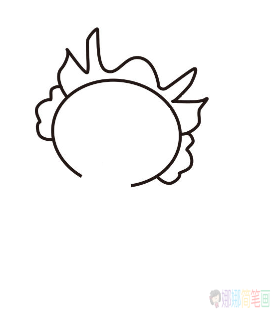奥运福娃迎迎简笔画,可爱的奥运福娃迎迎简笔画画法教学