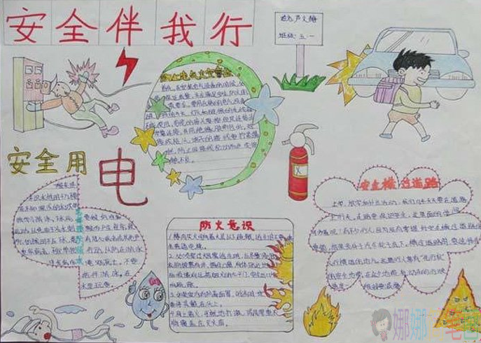 关于安全用电手抄报