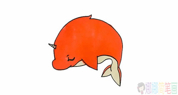 鲲的简笔画画法,大鱼海棠鲲简笔画画法步骤图片