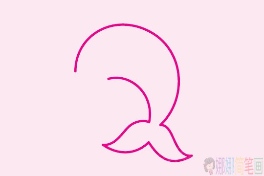 萌萌可爱的海豚简笔画简单画法步骤教程及图片大全