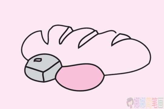 面包简笔画简单画法步骤,面包简笔画图片大全