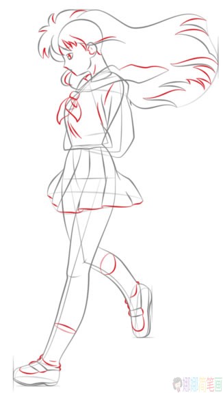 卡通美少女简笔画步骤,卡通美少女简笔画图片大全