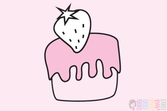 各种蛋糕简笔画简单画法步骤,蛋糕简笔画图片大全