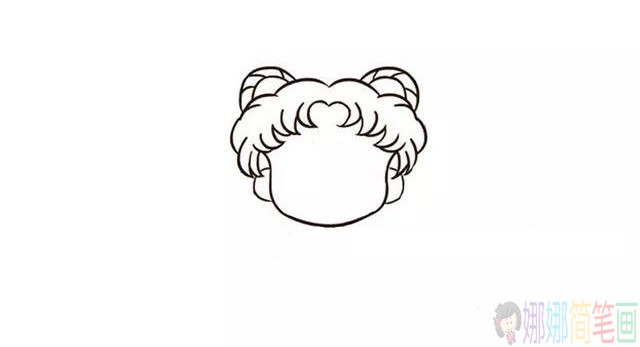 美少女战士简笔画怎么画,月野兔简笔画图片大全