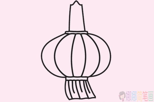 灯笼简笔画图片大全,灯笼简笔画步骤图片