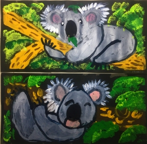 树袋熊儿童画，树袋熊儿童画图集