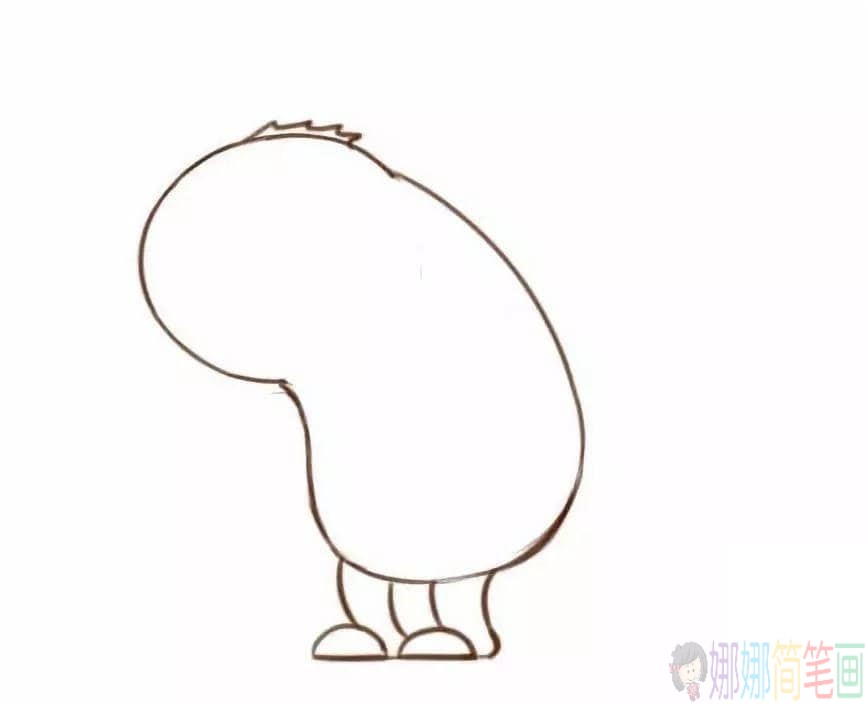 简笔画树懒怎么画,《疯狂动物城》树懒简笔画教程