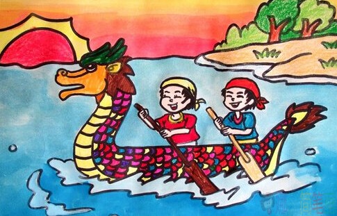 儿童画,端午节儿童画,好看简单的儿童画优秀作品大全