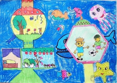 好看简单的科学知识儿童画作品图片