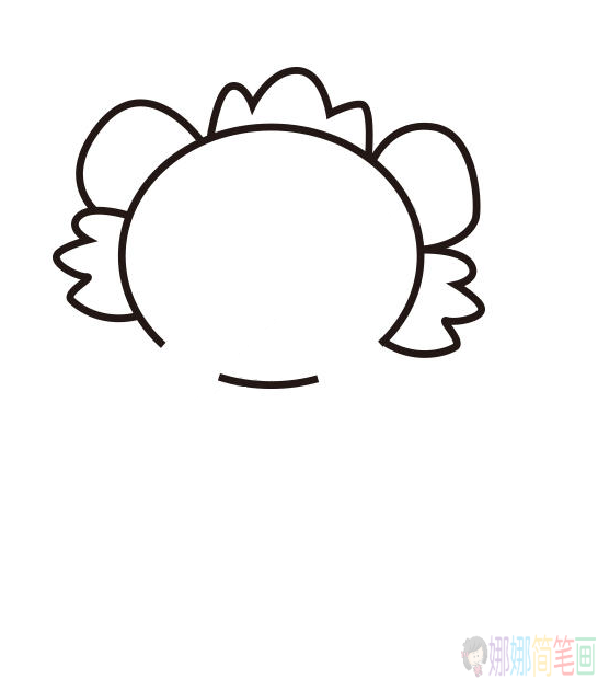 奥运福娃晶晶简笔画,可爱的奥运福娃晶晶简笔画画法教学