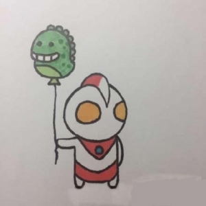 奥特曼简笔画步骤，奥特曼简笔画画法