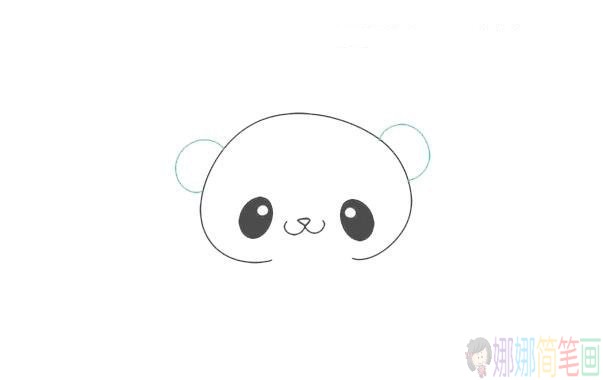 儿童学画画,可爱的大熊猫简笔画步骤