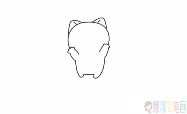 简单的小狗简笔画教程,秋田犬简笔画步骤