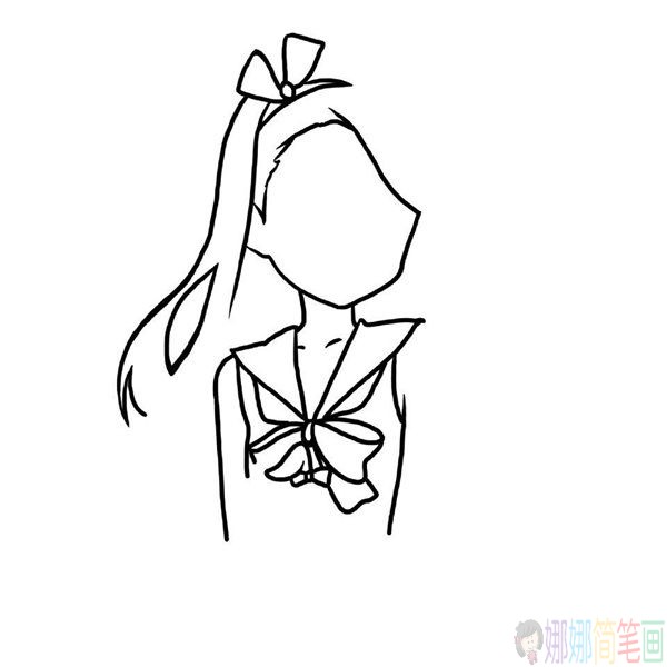 漂亮的女生简笔画,漂亮的女生简笔画教程图片
