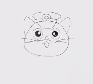 简笔画黑猫警长是怎么画的，卡通黑猫警长简笔画大全