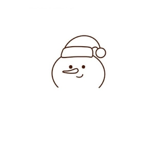 雪人简笔画图片大全，简单可爱雪人画法教程