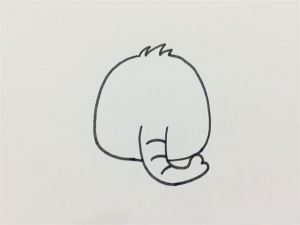 大象简笔画一步一步教，大象简笔画大全可爱