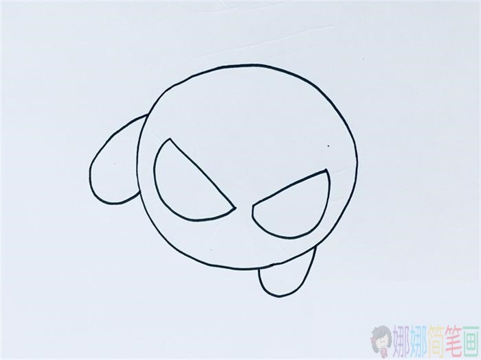 蜘蛛侠简笔画教程,一步一步教你画蜘蛛侠