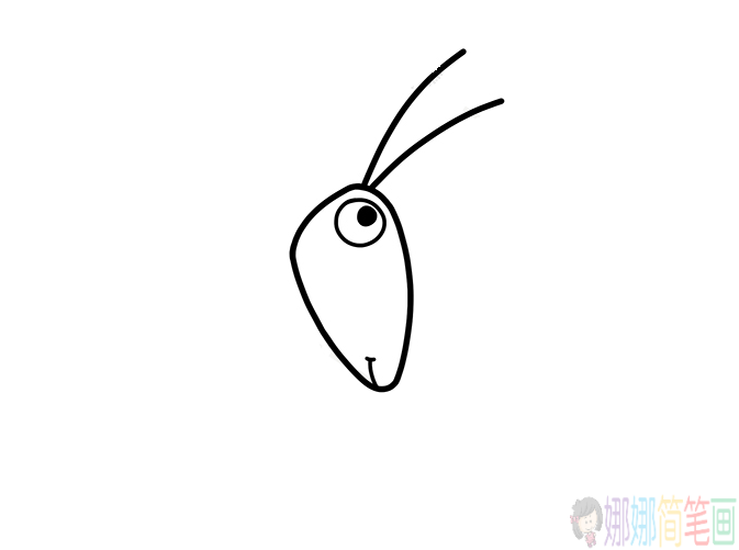 蚂蚱简笔画,简单好看的蚂蚱简笔画画法步骤图解