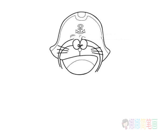 哆啦A梦简笔画步骤图,可爱的哆啦A梦简笔画带色彩