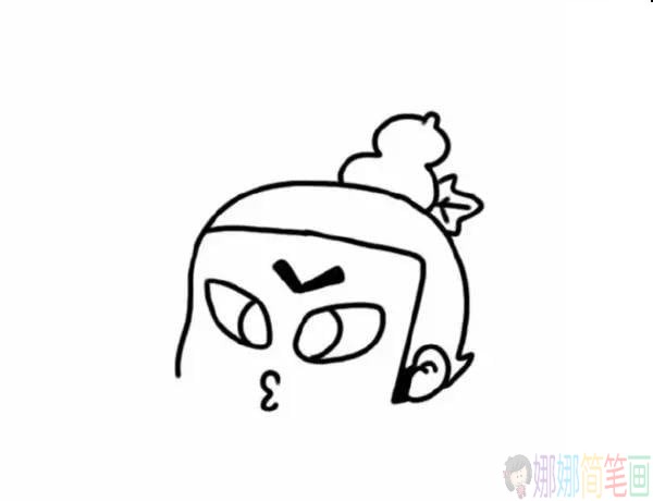 葫芦娃简笔画怎么画，葫芦玩喷火娃简笔画画法教程