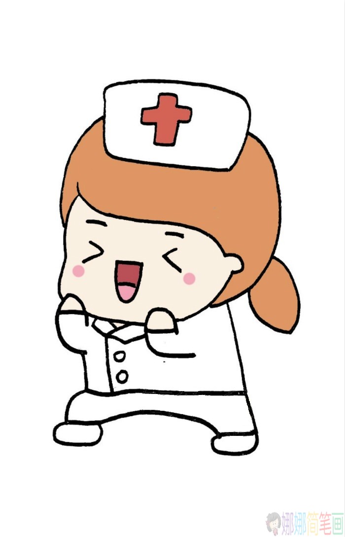 武汉加油简笔画绘画画法步骤