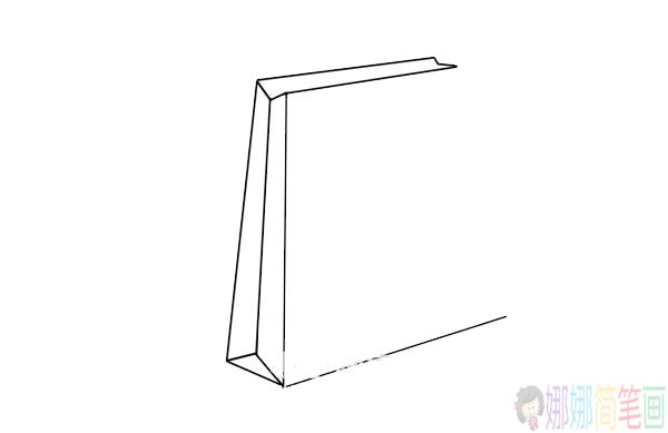 简单易学的购物袋简笔画画法步骤教程