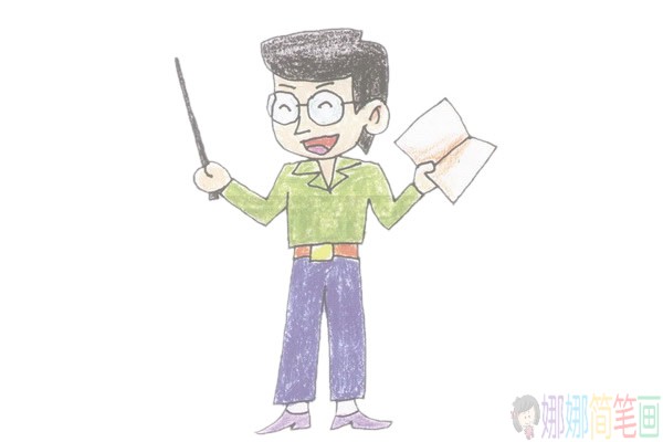 教师简笔画图片大全,老师简笔画步骤
