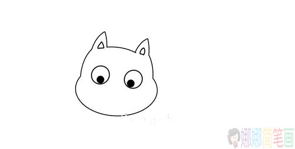 小猫简笔画步骤图,小猫简笔画图片大全