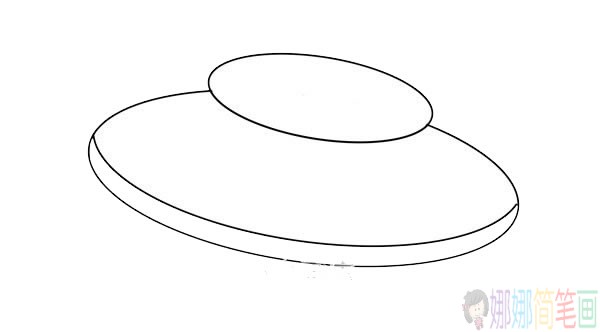 飞碟简笔画图片,UFO飞碟简笔画步骤大全