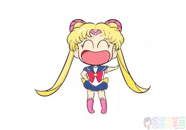 美少女战士简笔画怎么画,月野兔简笔画图片大全