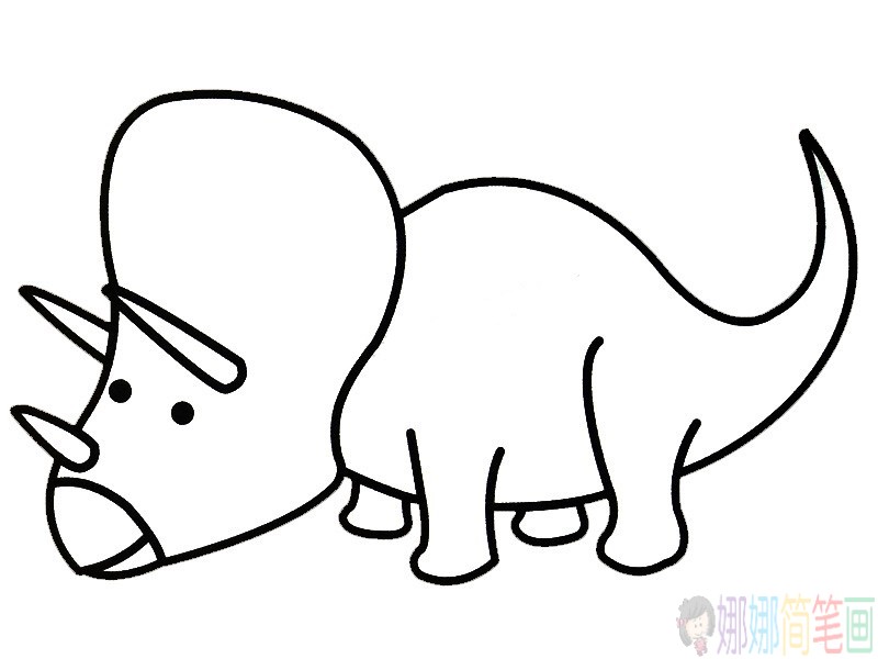 恐龙简笔画,恐龙儿童画